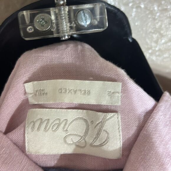 J crew x Baird mcnutt women’s 100% linen button down ombre top sustainable - Picture 8 of 8